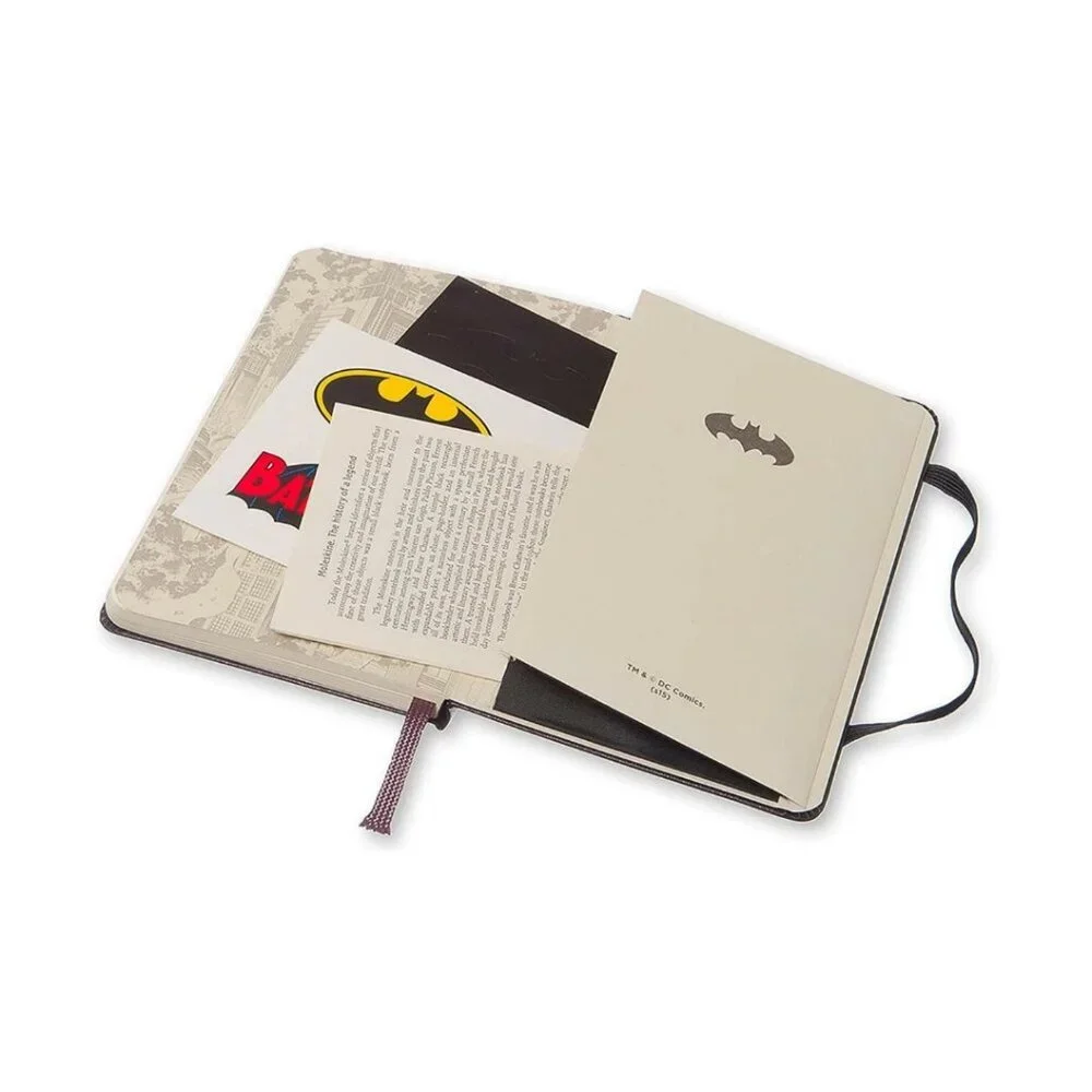 Moleskine Limited Edition Batman Hard Cover Plain Notebook
